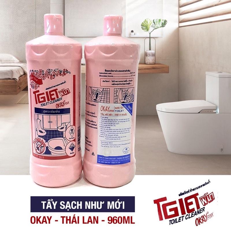 NƯỚC TẨY BỒN CẦU- NHÀ VỆ SINH OKAY THÁI LAN 960ml