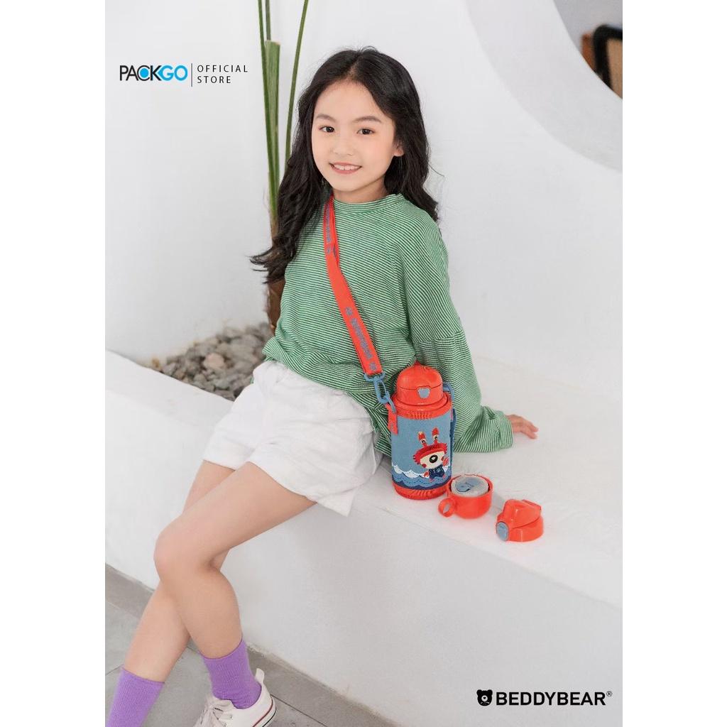 Bình giữ nhiệt cho Bé Trai hoặc Gái BEDDYBEAR - Dung tích 580 ml - 3 Nắp thay thế - Dòng họa tiết Chòm sao Cự Giải - phù hợp Bé 2 tuổi trở lên - Bảo hành chính hãng 2 năm