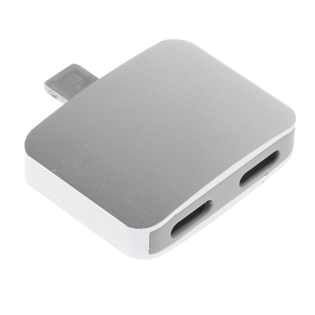 Aluminum Headphone Audio and Charging Splitter Adapter for
