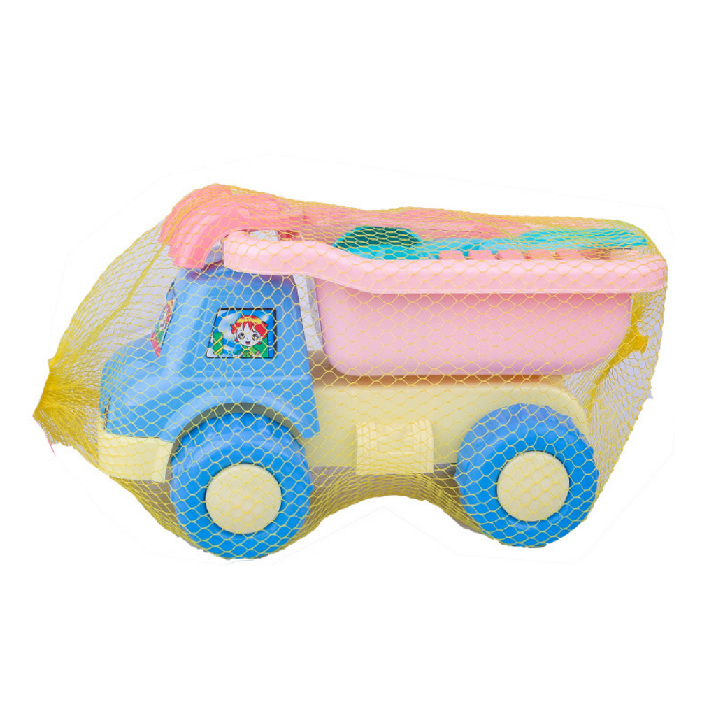 Đồ chơi xúc cát xe ben đi biển màu Pastel HT7670