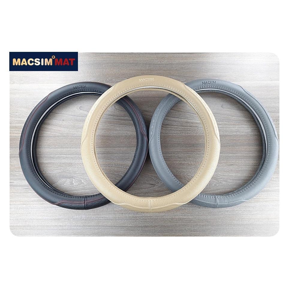 Bọc vô lăng cao cấp Macsim mã L612 mới chất liệu da thật - Khâu tay 100% size M phù hợp các loại xe