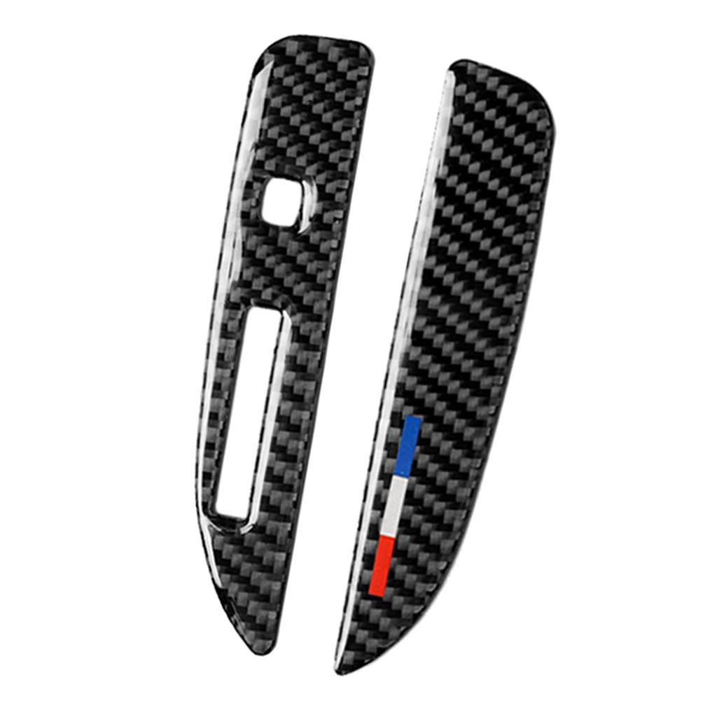 Carbon Fiber Gear Lever Frame Decorative Sticker for 2015 2017