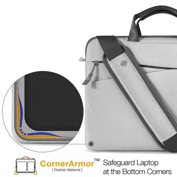 Túi Xách Tomtoc Messenger bags dành cho Macbook 13" Gray bảo vệ hoàn hảo chống va đập và trầy xước - Hàng Chính Hãng