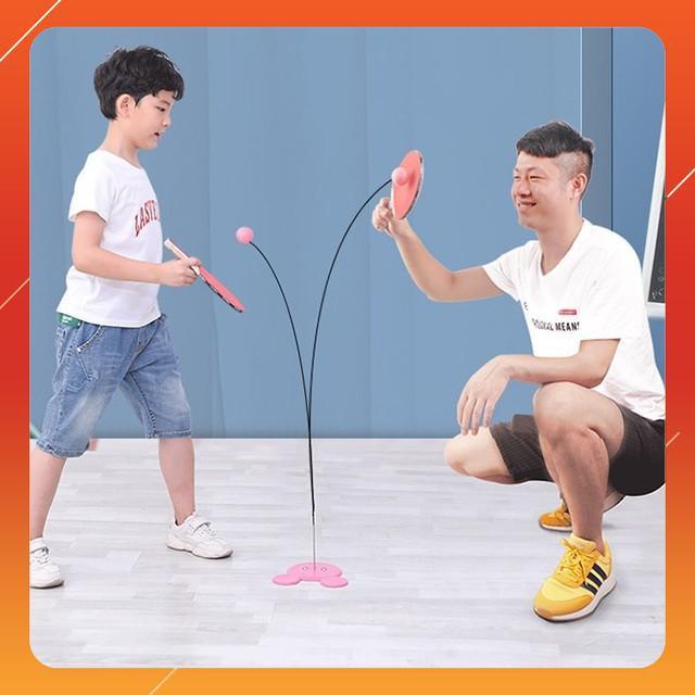 Hot Dụng cụ đánh bóng bàn luyện tập phản xạ cho bé 110cm Sky Life