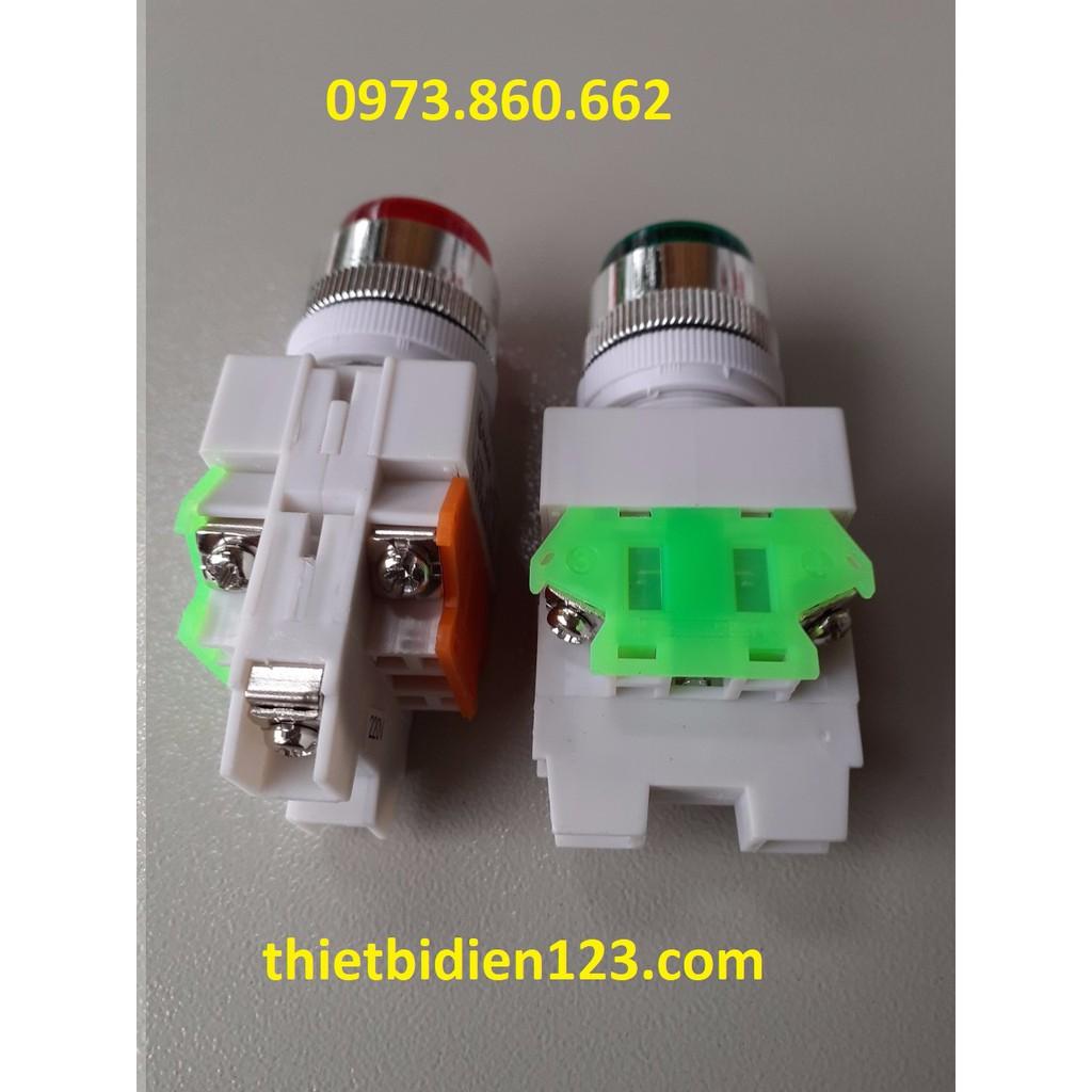 Nút ấn có đèn phi 22 LA37 220V