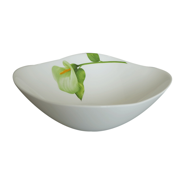Bộ 3 Tô Thủy Tinh Vuông 145  La Opala Diva Ivory I.B LAPQ145QIB