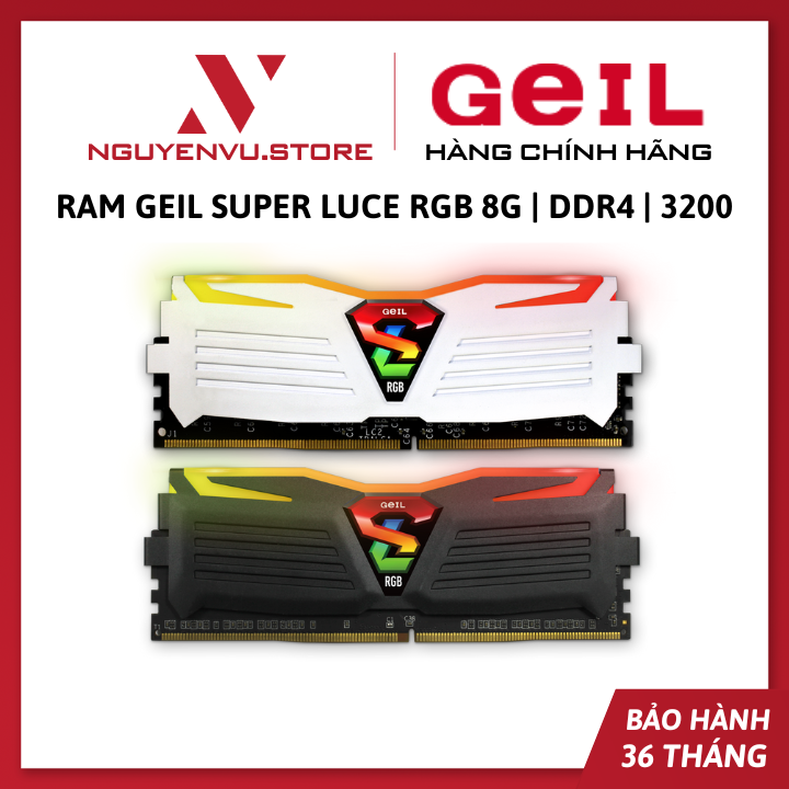 Ram GEIL Super Luce RGB 8G | DDR4 | 3200 - Hàng Chính Hãng