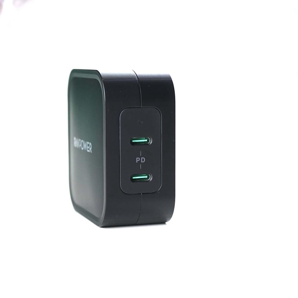 Sạc RAVPower RP-PC128, 2 USB-C PD 90W - Hàng chính hãng