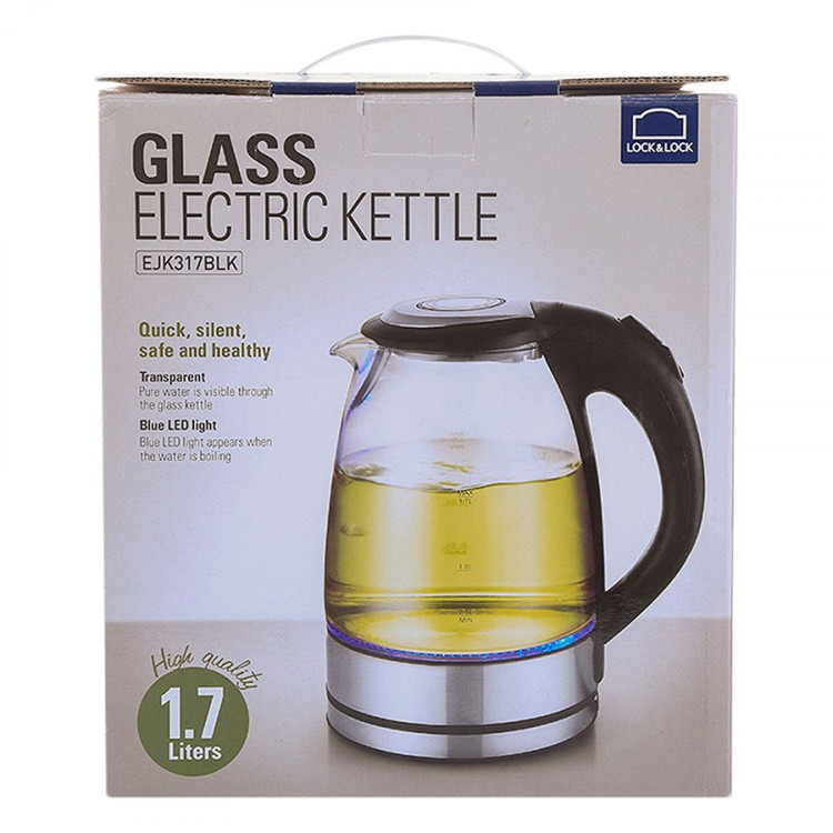 Ấm Điện Đun Nước Bằng Thủy Tinh Lock&Lock EJK317BLK