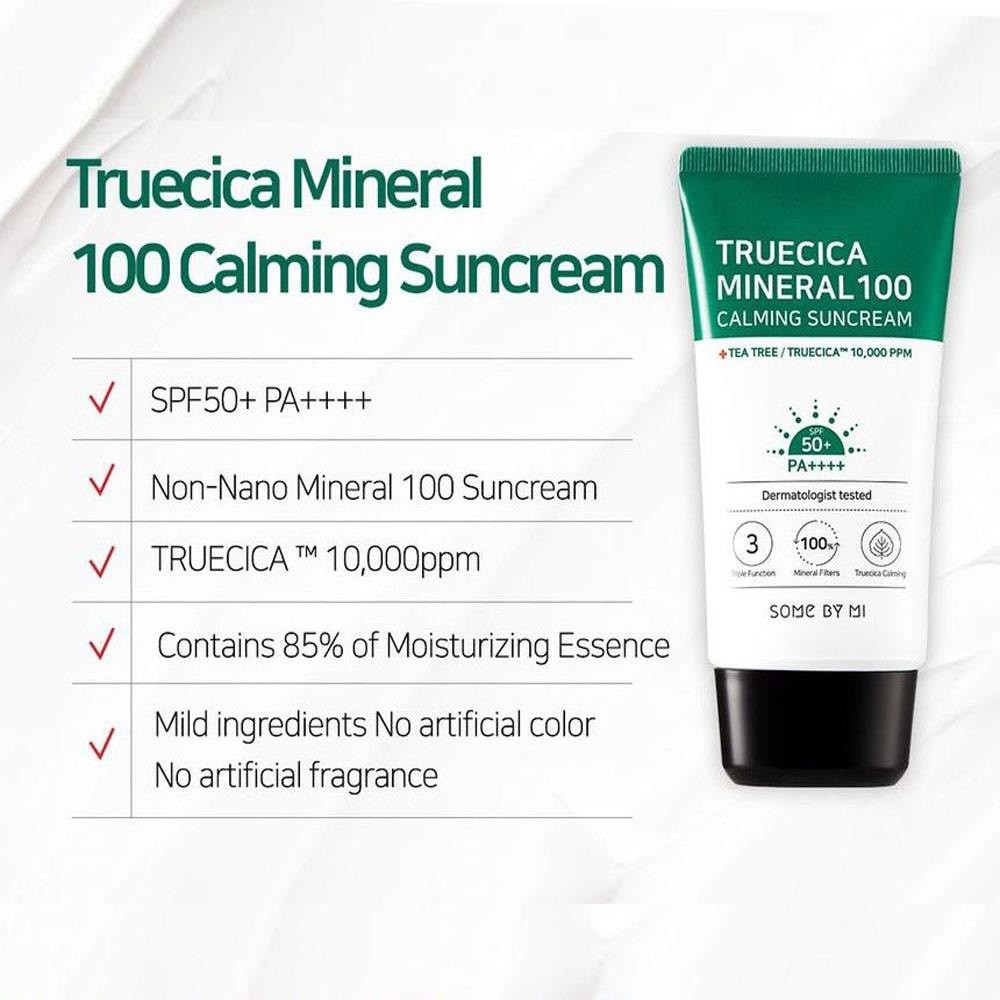 Kem Chống Nắng Some By Mi Trucica Mineral 100 Calming Suncream SPF50+/PA+++ 50ml