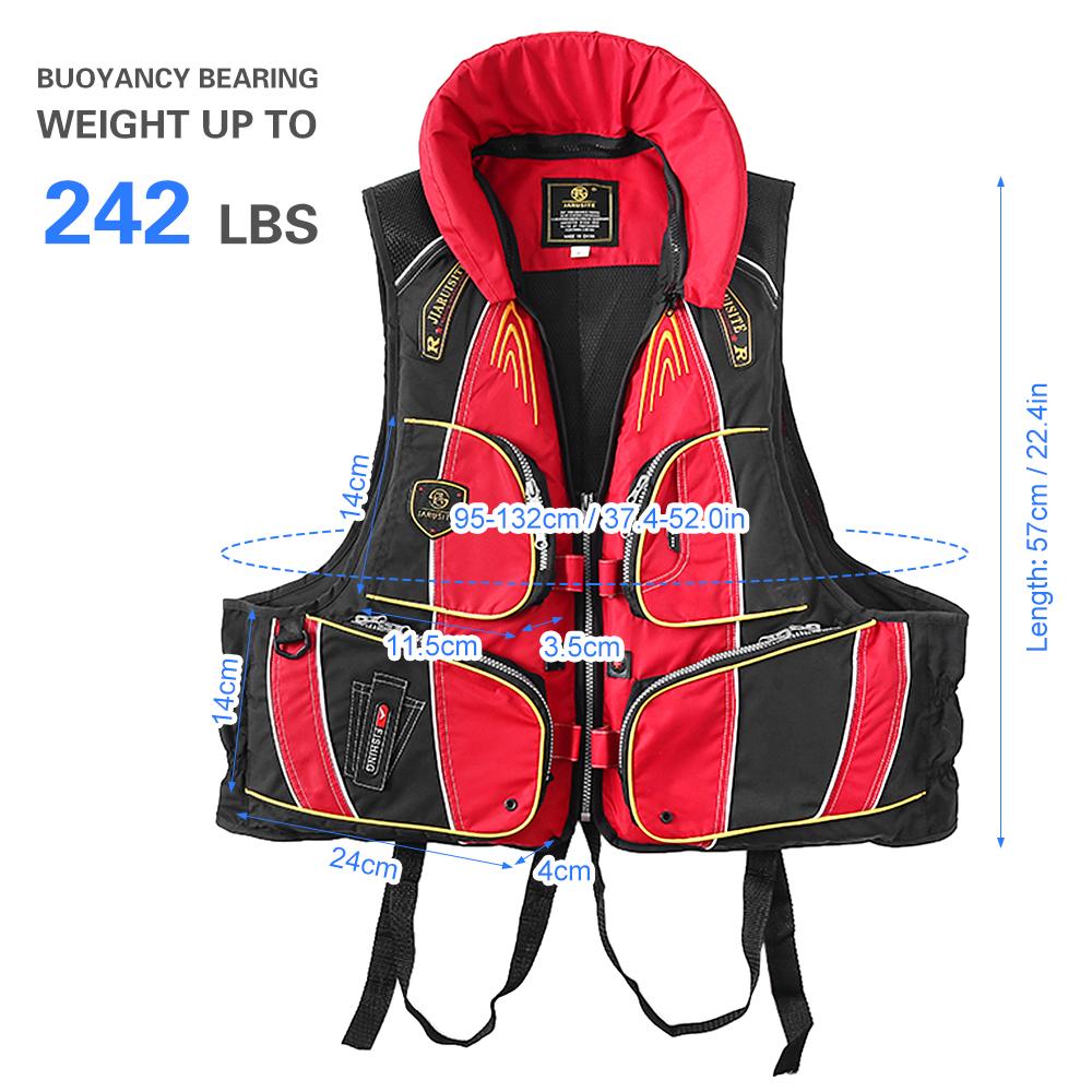 Áo Khoác Phao Ghi Lê Chịu Trọng Lượng Lên Đến 242Lbs Dành Cho Thể Thao Dưới Nước Jarusite