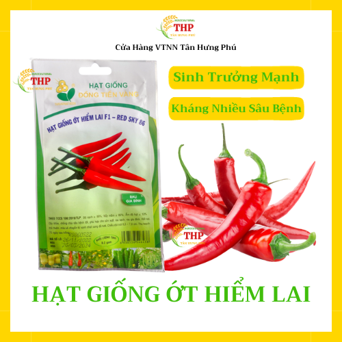 Hạt giống Ớt Hiểm Lai F1 Red Sky 86 | Hạt Giống |  gói 0.2 gr