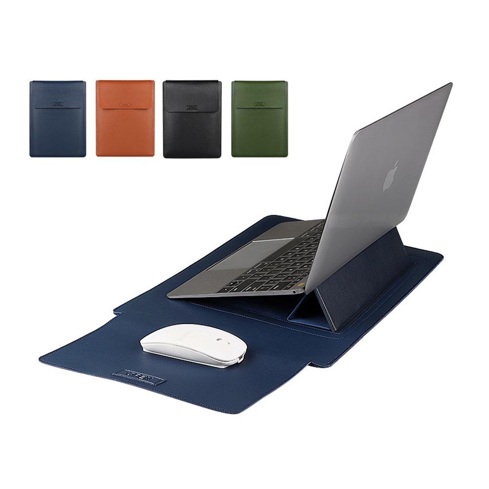 Da PU Laptop Đứng Cho Macbook Air Pro 13 15 2020 Máy Tính Xách Tay Nữ Tay Túi Cho Huawei ASUS HP Dell 13.3 14 15.4 Inch