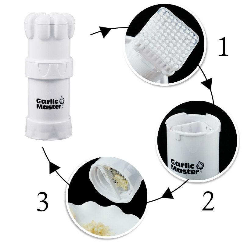 Dụng Cụ Nghiền Tỏi Bằng Nhựa Và Thép Không Gỉ
