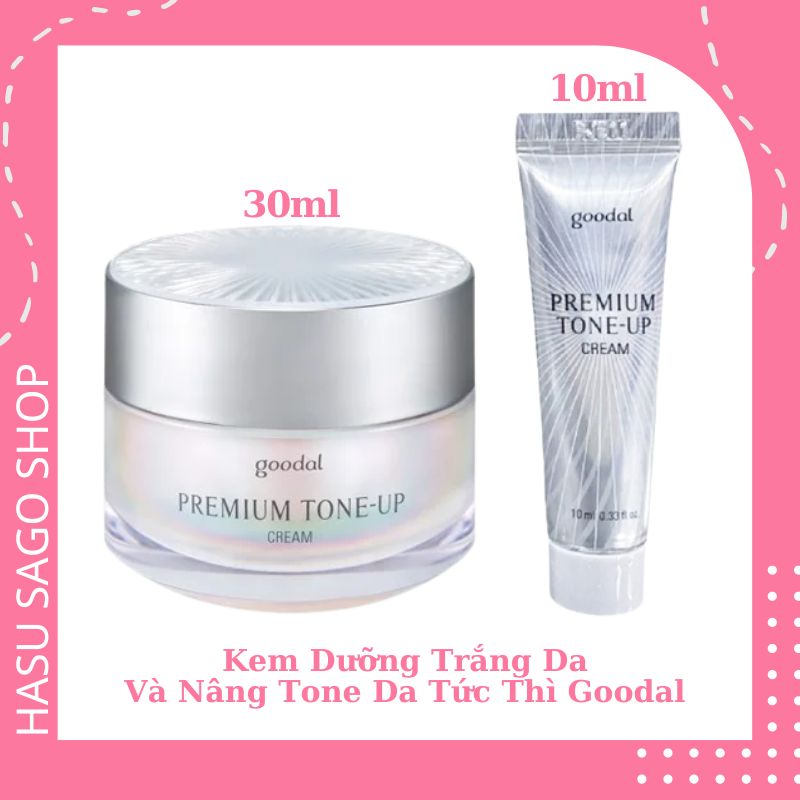 Kem Dưỡng Trắng Da Và Nâng Tone Tức Thì Tinh Chất Ốc Sên Goodal Premium Snail Tone Up Cream Hàn Quốc