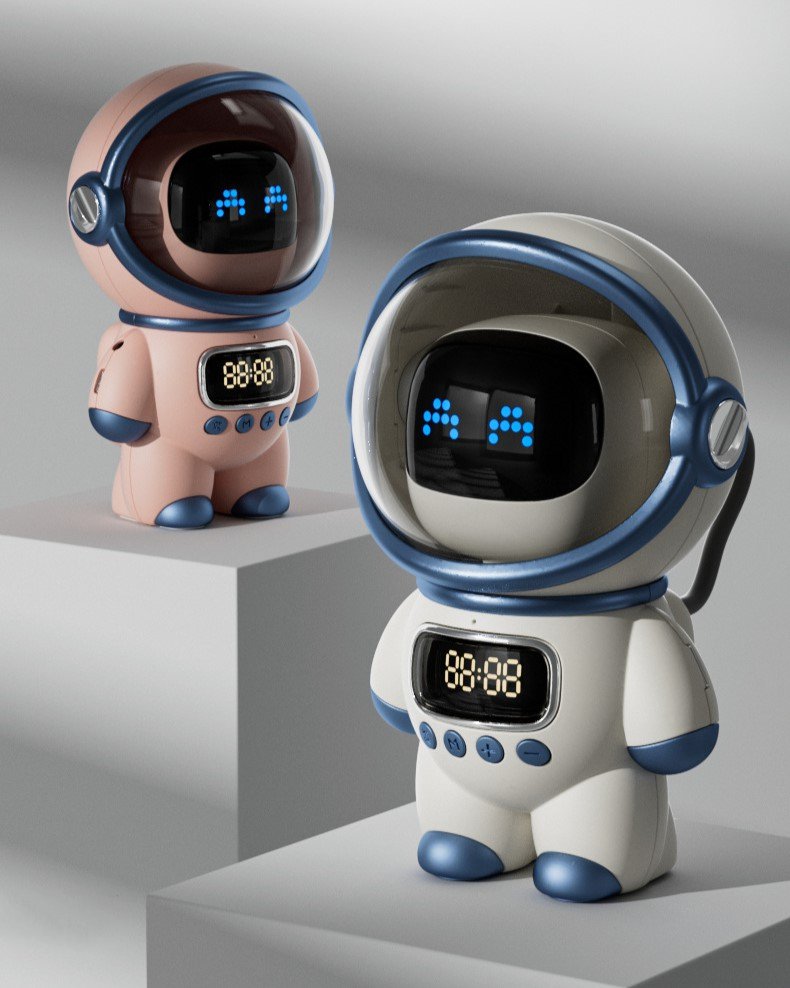 Loa Bluetooth Phi Hành Gia Đẹp mắt có đồng hồ báo thức tích hợp Astronaut AI DODO - âm thanh sống động