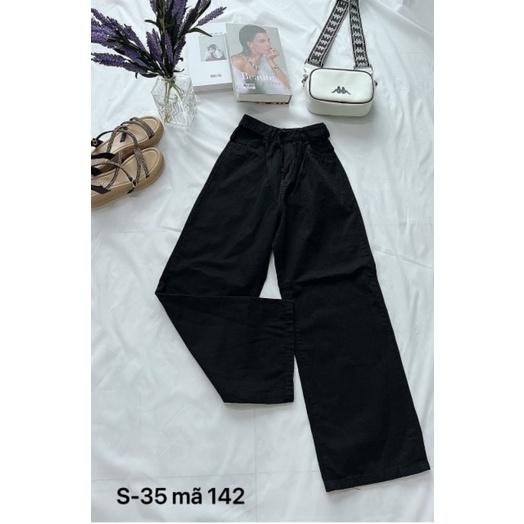 Quần jean ống suông nữ khoét eo cá tính có size từ 38kg đến 80kg
