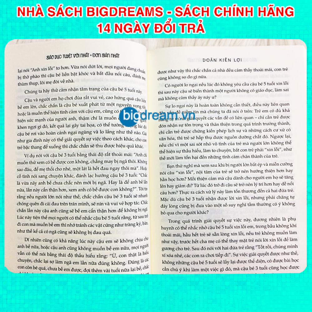 Giáo Dục: Tuyệt Vời Nhất = Đơn Giản Nhất - Sách Nuôi dạy con khoa học 0-6 tuổi