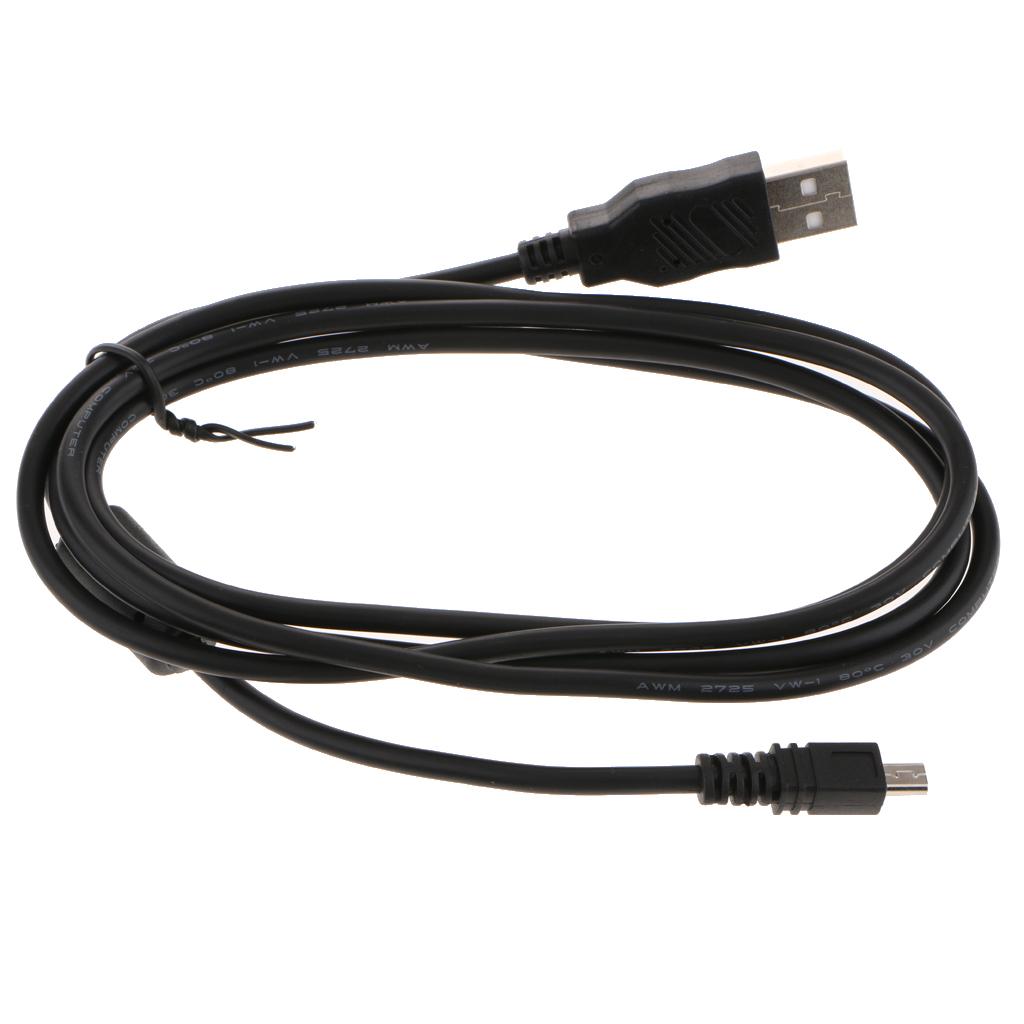 Hilabee 1.5 M 8 Pin USB Đồng Bộ Dữ Liệu Dây Sạc Cho Nikon Máy Ảnh SLR Kỹ Thuật Số-Đen