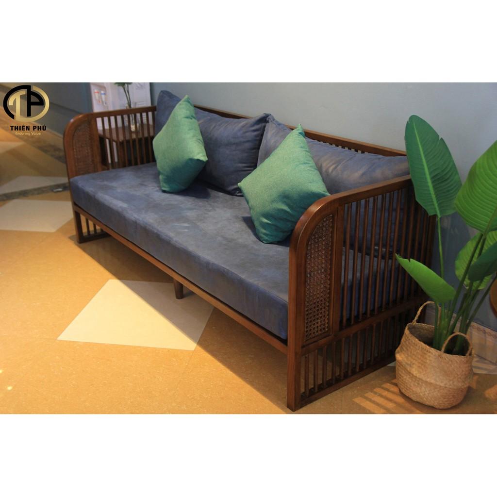 Bộ Sofa Chung Cư Indochine Mây Mộc Tự Nhiên