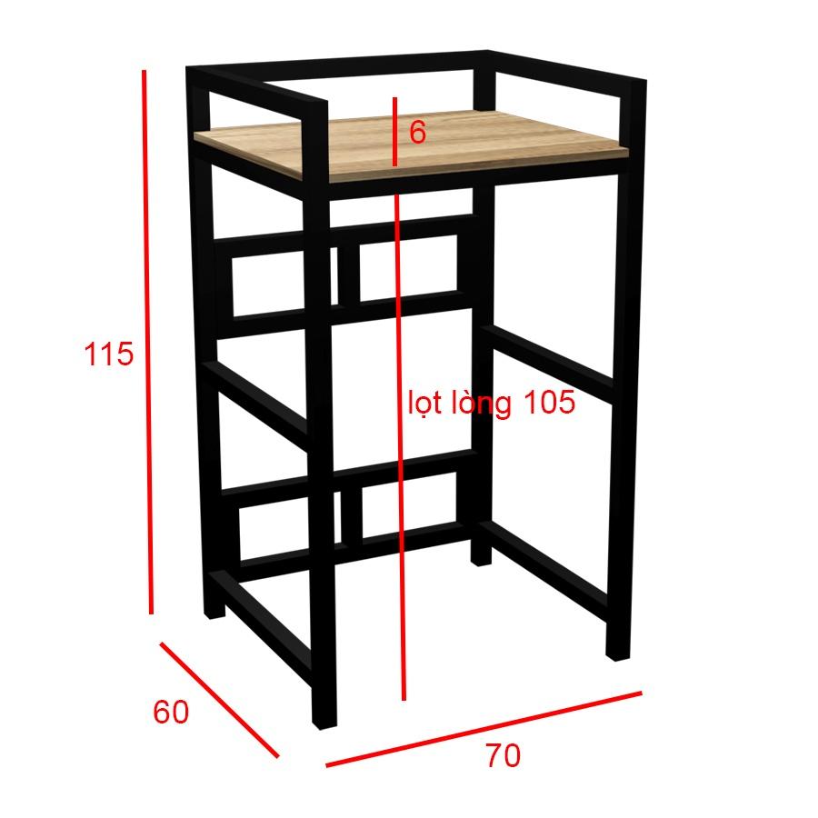 Kệ máy giặt máy sấy Kena khung sắt hộp hòa phát dày 2.5x2.5cm phủ sơn tĩnh điện chống gỉ sét KMG 1005