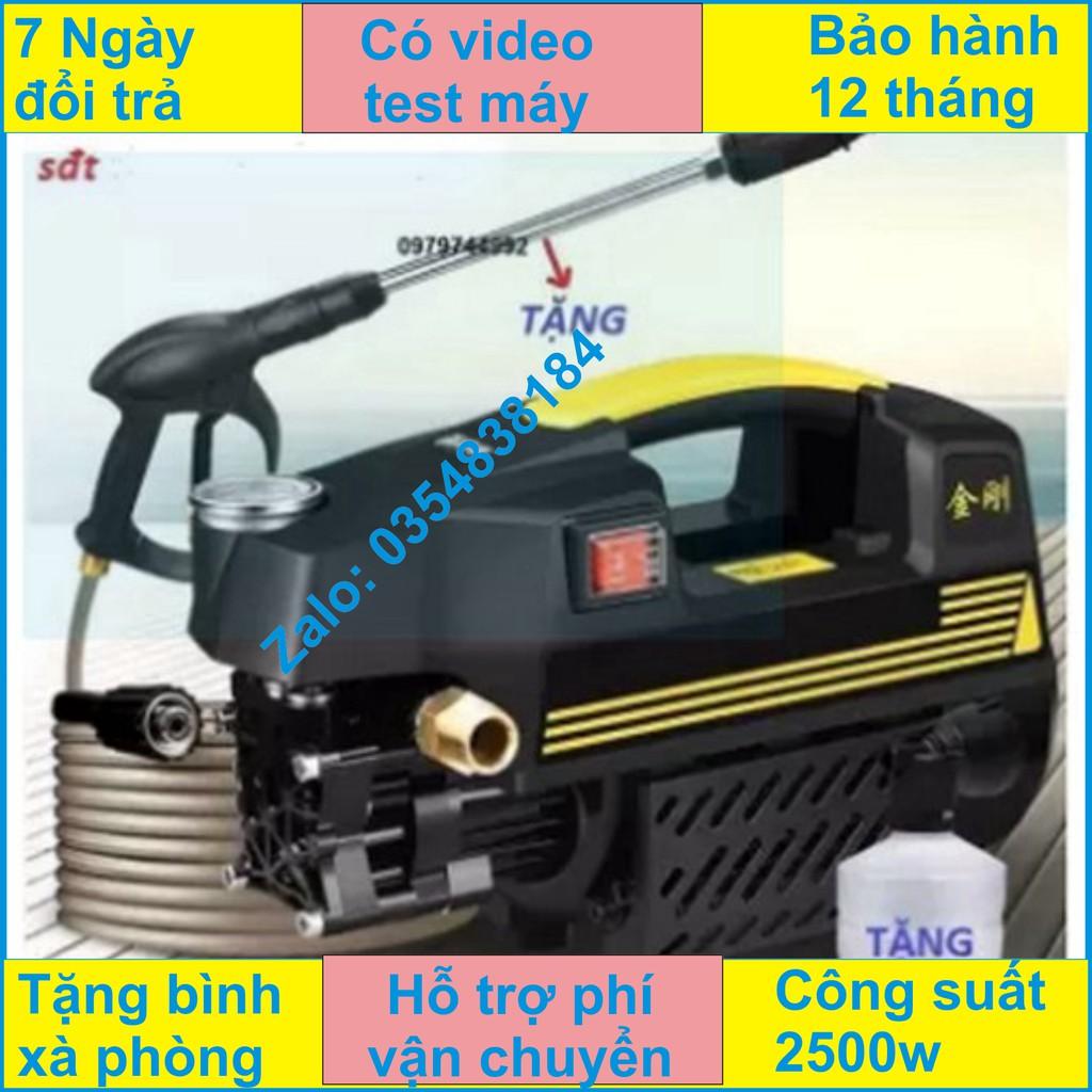 Máy xịt rửa mini - máy rửa xe sakura - 1800W, súg phun dài nửa mét - motor từ- tự hút nước