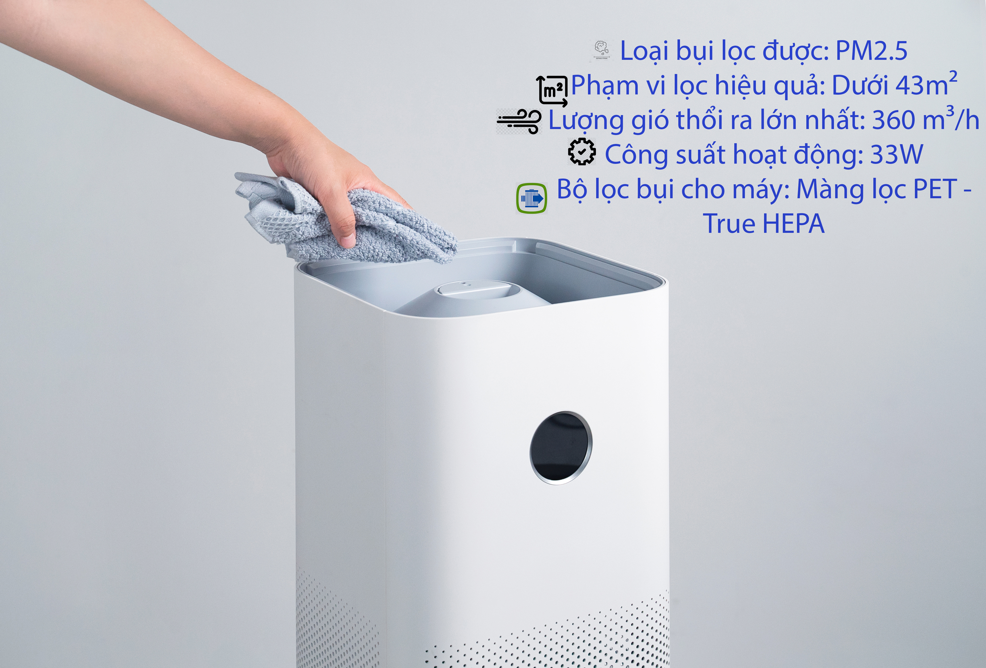 Máy lọc không khí Xiaomi Air Purifier 4 Lite – HÀNG CHÍNH HÃNG DIGIWORLD