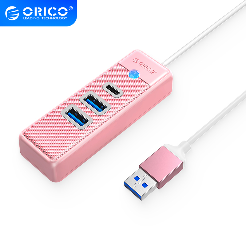 Bộ Chia HUB TypeC Ra 2 cổng USB 3.0 5Gps + 1 cổng TypeC 5Gbps PWC2U-U3-015 Orico - Hàng Chính Hãng