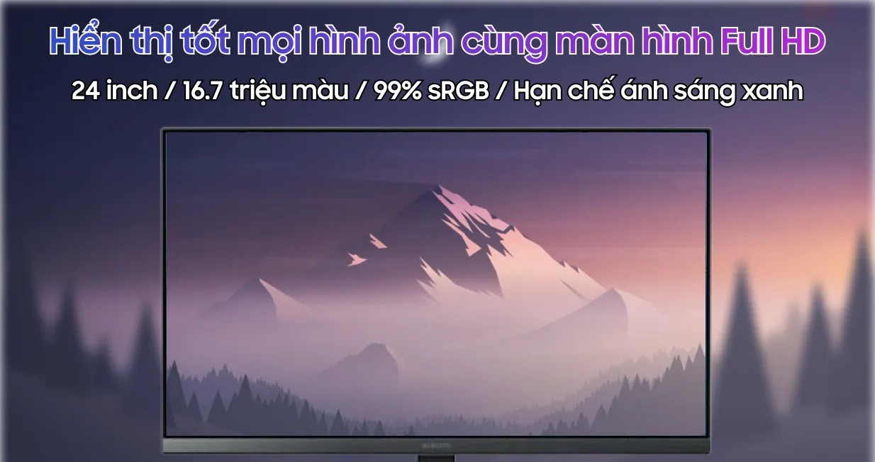 Màn hình Xiaomi A24I 2026 24 inch FHD/IPS/144HZ ELA6416EU  - Hàng Chính Hãng