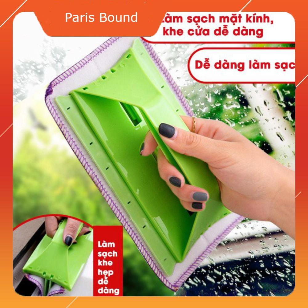 Bàn chà cửa kính, cọ khe cửa 2in1 đa năng