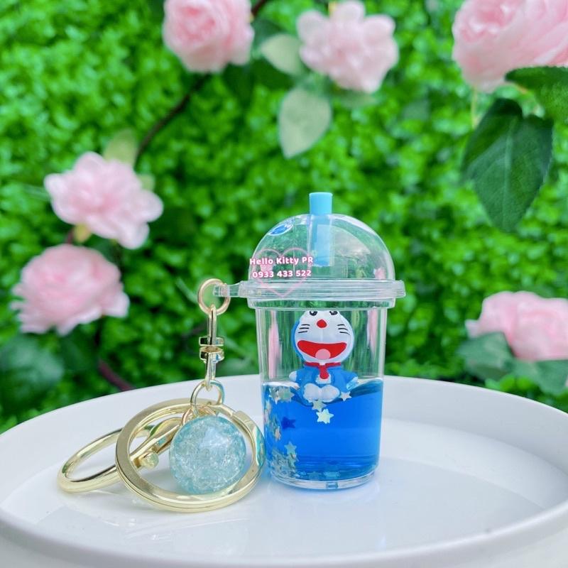 Móc khóa ly nước Hello Kitty - Doremon Doraemon