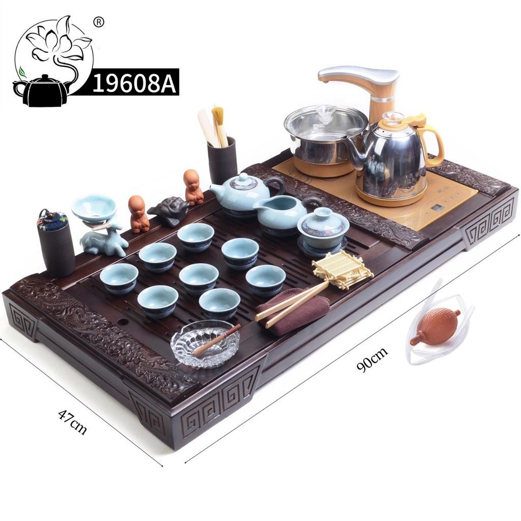 Bàn trà điện mã 196 gỗ sồi - bàn trà điện thông minh đa năng - bảo hành 12 tháng - làm quà tặng, quà biếu lịch sự, sang trọng, ý nghĩa