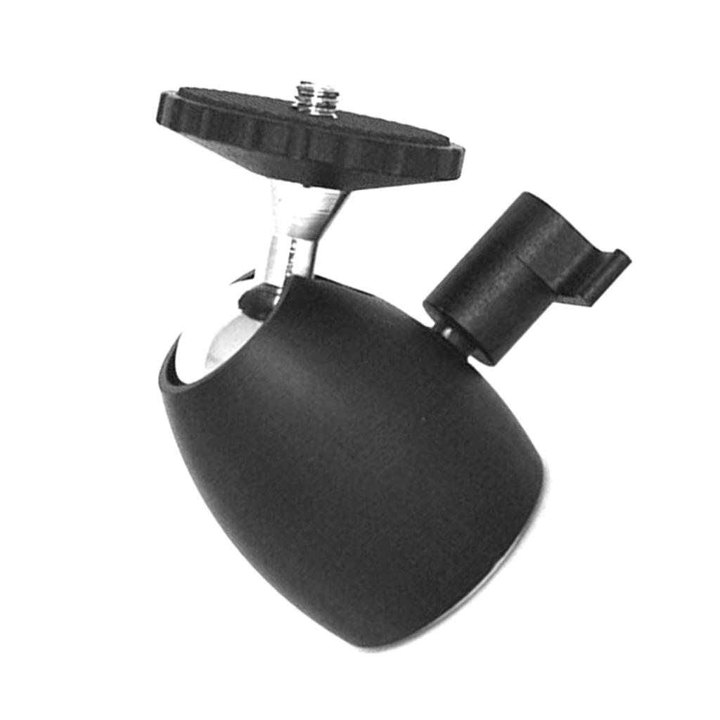 360 Swivel Mini Ball Head Bracket Holder for 1/4inch Screw Mount Tripod