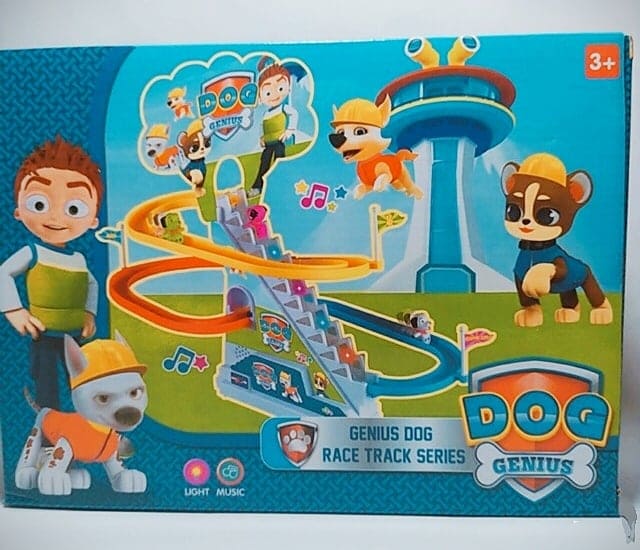 Bộ đồ chơi phụ kiện cầu thang di chuyển cho nhà búp bê chó cứu hộ Paw Patrol tích hợp cầu trượt liên hoàn cỡ lớn có nhạc, đèn (màu ngẫu nhiên)