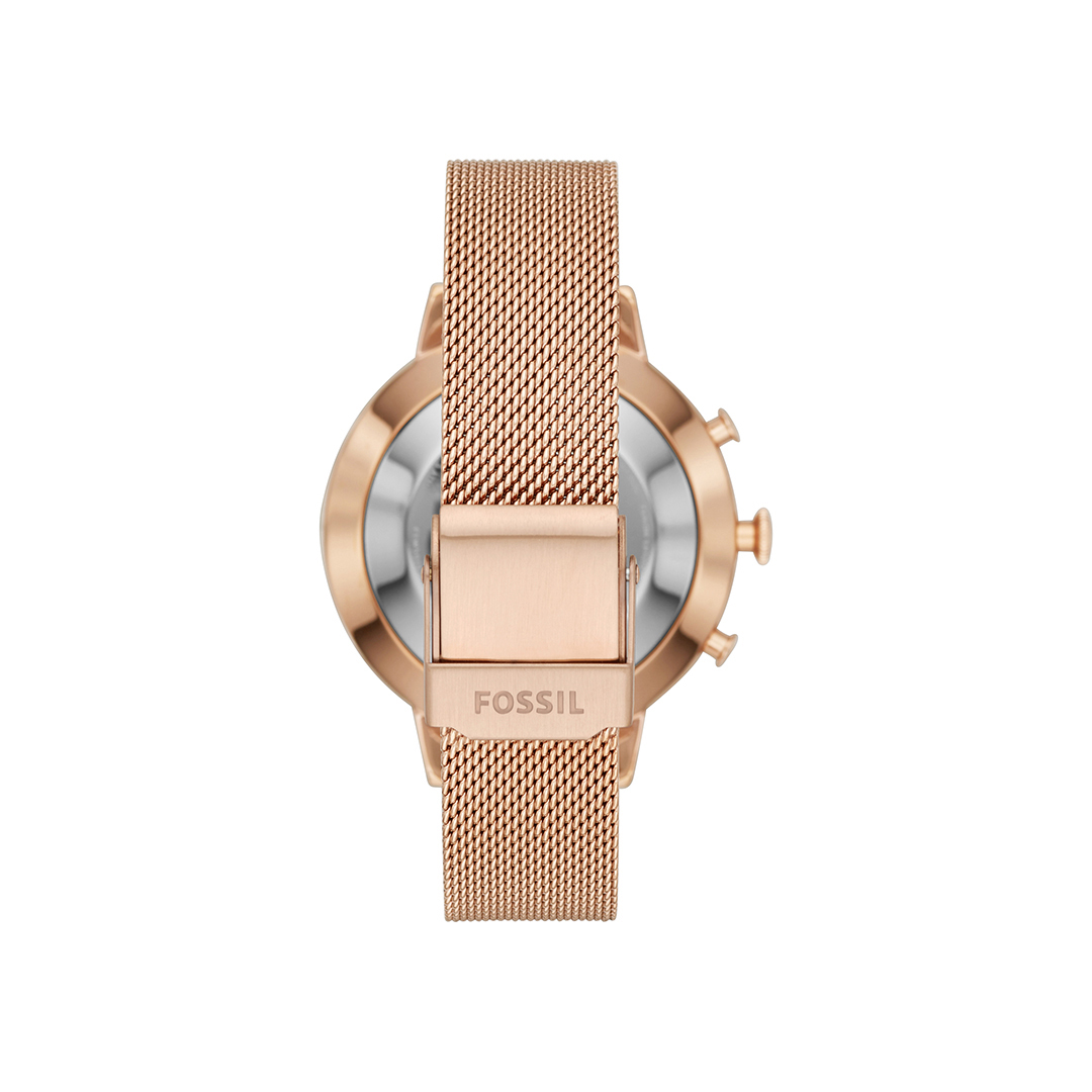 Đồng hồ thông minh nữ Fossil Hybrid Smartwatch Jacqueline dây thép không gỉ FTW5018 - màu rose gold