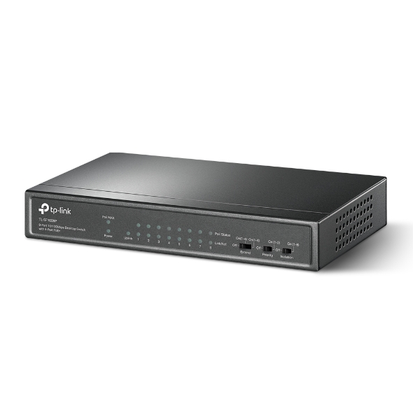 Bộ Chia Mạng Switch Poe TPLink 9-Port TL-SF1009P - Hàng Chính Hãng