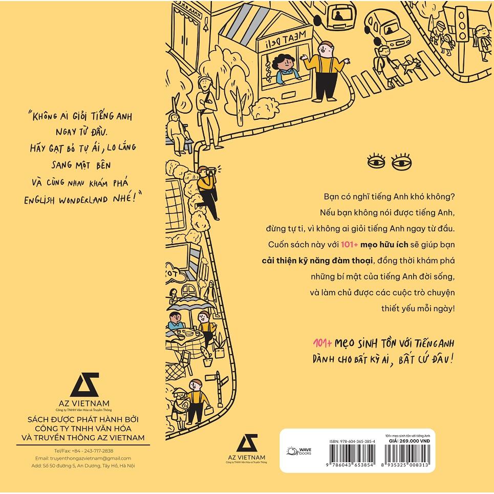 Sách  101+ Mẹo Sinh Tồn Với Tiếng Anh - Skybooks - BẢN QUYỀN