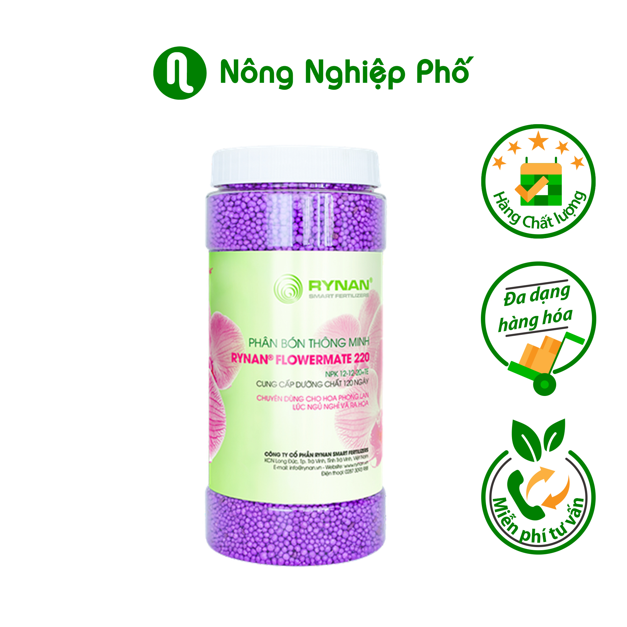 Phân tan chậm có kiểm soát Rynan FM 220  - Hũ 1.36kg