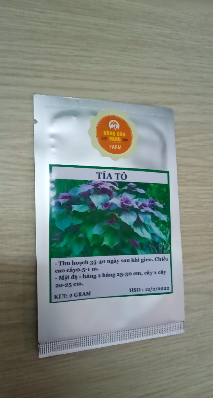 Hạt giống Rau Tía Tô - Nông Sản Vàng