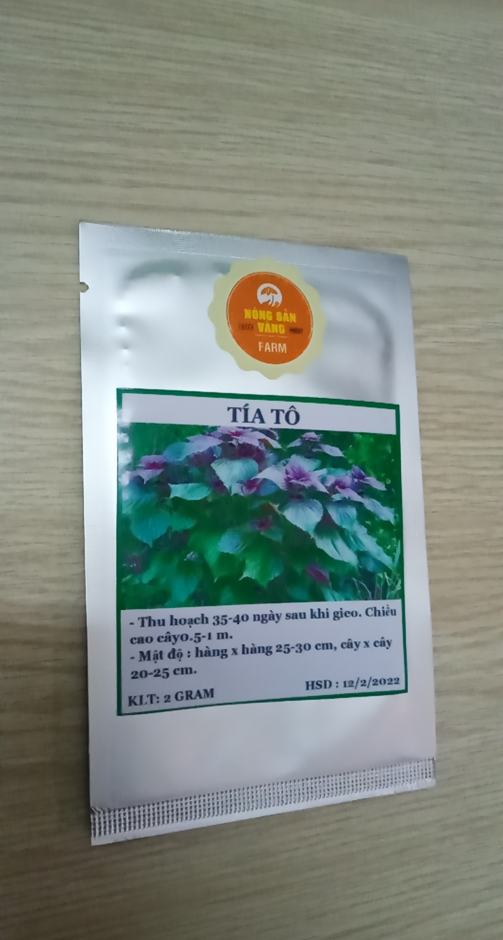 Hạt giống Rau Tía Tô ( Gói 2 Gram ) - Nông Sản Vàng