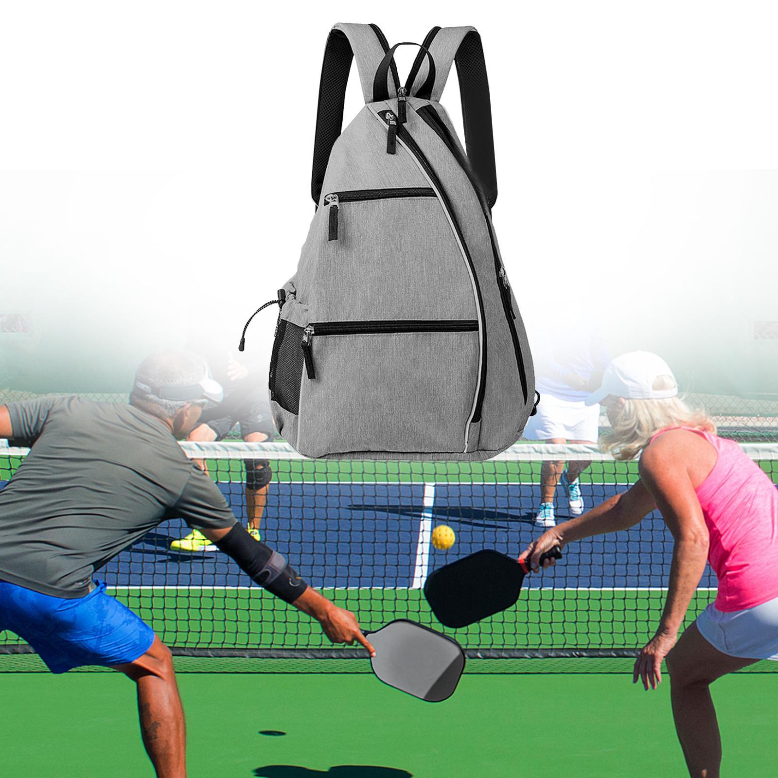 Pickleball Backpack, Pickleball Bag, Travel Pouch with Water Bottle Holder, Durable Lightweight Paddle Holder Carrying Bag for Women Men