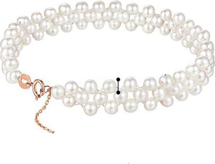 Bộ Vòng Cổ Ngọc Trai Thiên Nhiên Cao Cấp - Kiểu Choker Kết Hàng -Trang Sức Cô Tấm CHOK PEARL(4-5ly) - CTJ0213