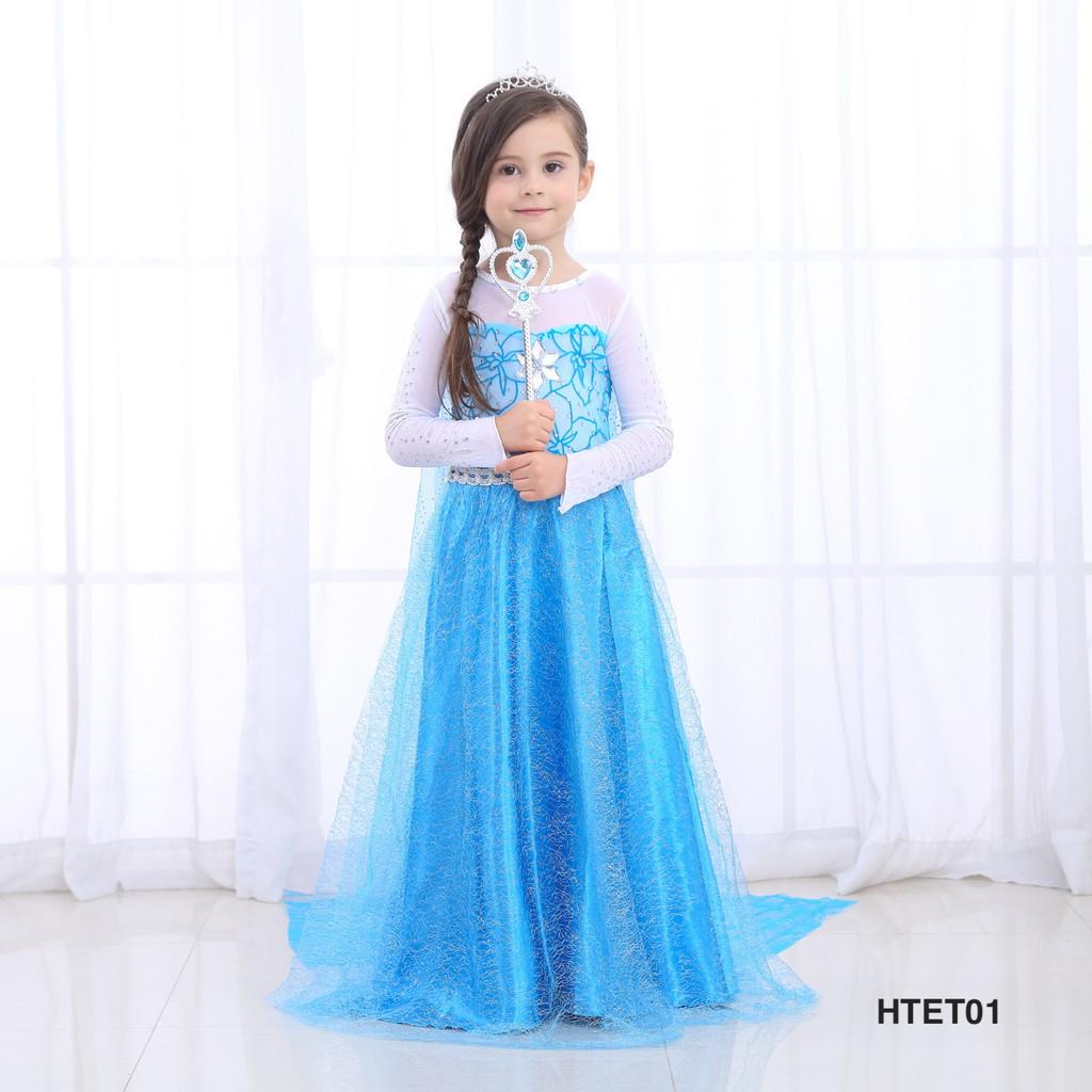 Váy Đầm bé gái công chúa Elsa cho bé