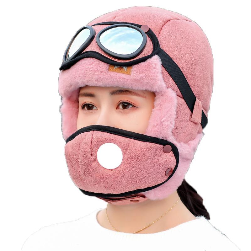 Nữ Mùa Đông Ngoài Trời Dày Đi Xe Điện Chống Gió Earflaps Lạnh Chống Ấm Áp Mùa Đông Đông Bắc Mũ Cotton Nam