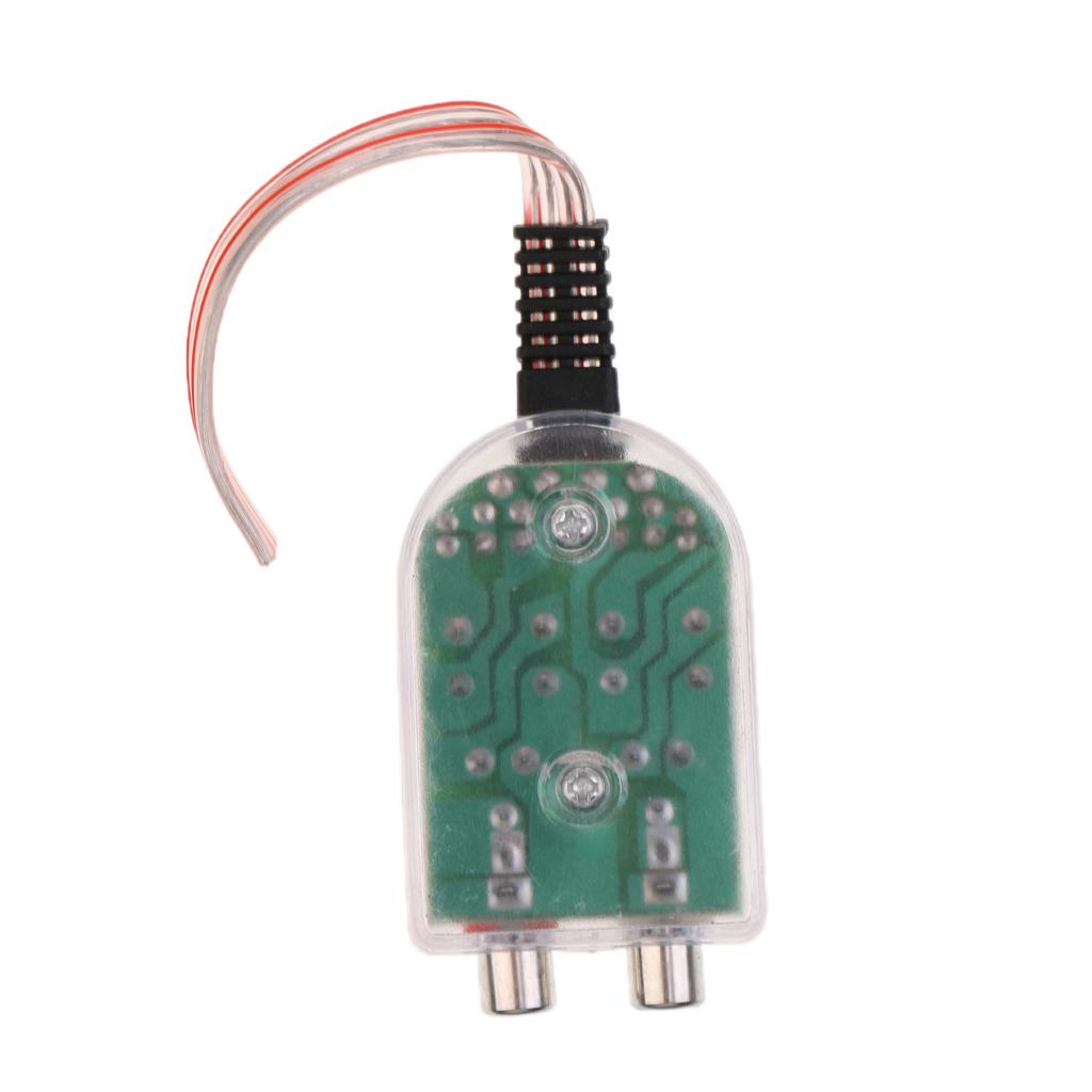 Replacement 2-Channel Car High to Low Impedance Converter Adapter Speaker to RCA Line Adaptor