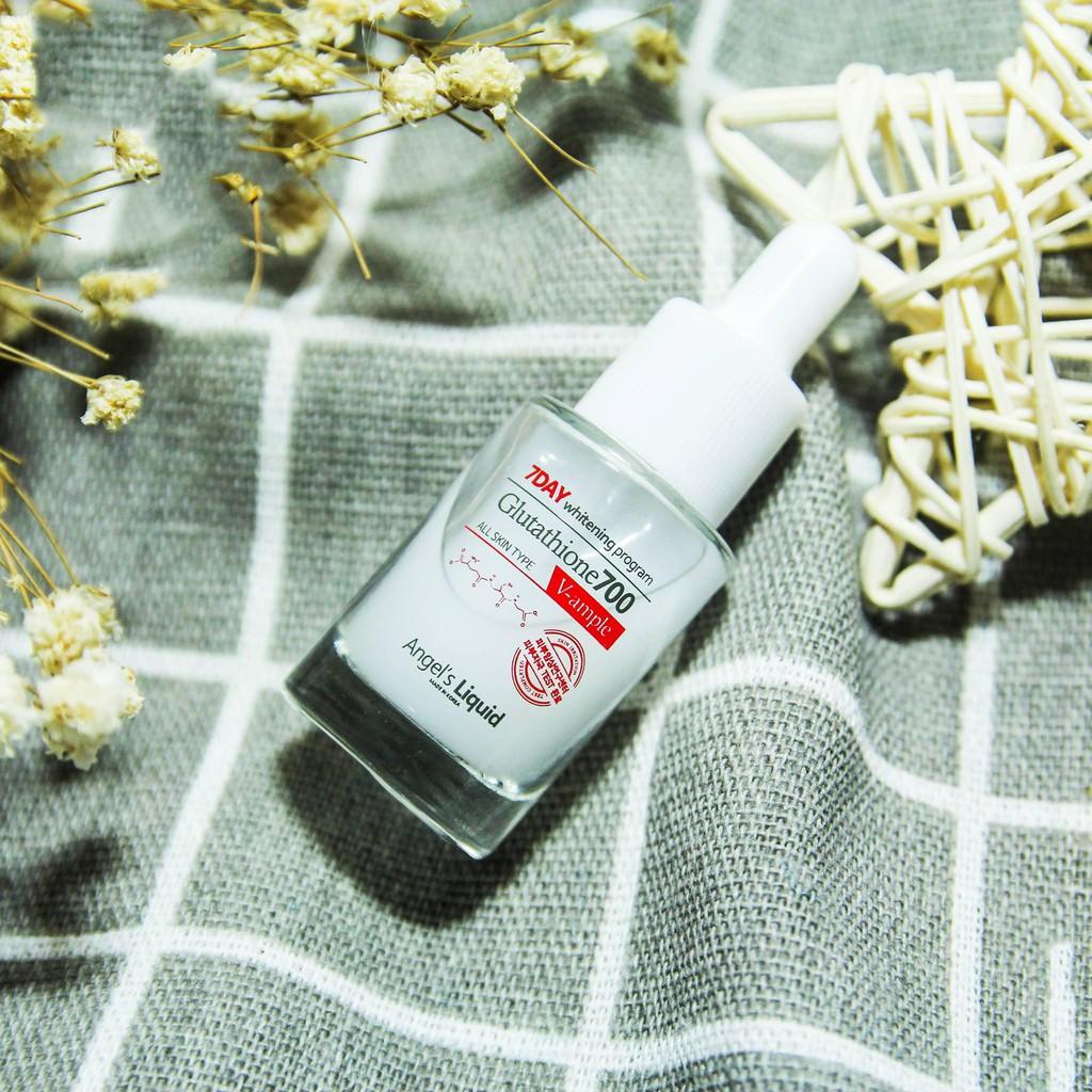 Serum Dưỡng Trắng Làm Đều Màu Da Angel Liquid 7 Day Whitening Program Glutathione 700 V-Ample 5ml