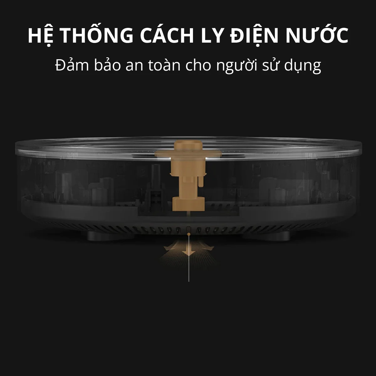 Nồi lẩu điện từ Mishio kèm nồi 5L - Hàng chính hãng