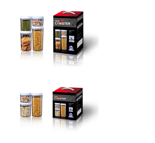 Combo 5 Hộp bảo quản thực phẩm đựng gia vị CANISTER Set 5Pcs