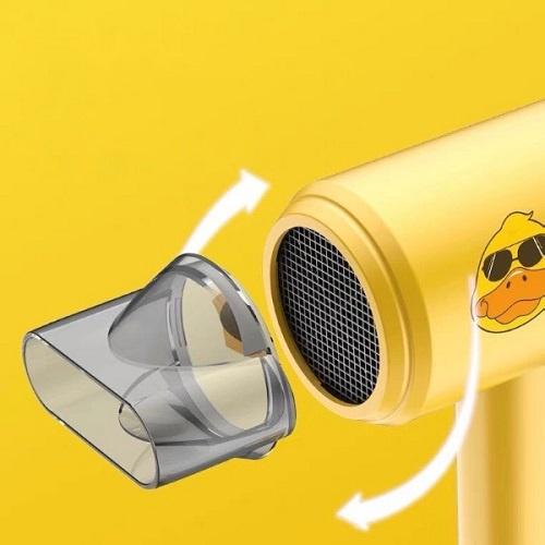 Máy Sấy Tóc Tạo Ion Âm Không Ồn Công Suất Cao Hình Chú Vịt Vàng Đáng Yêu