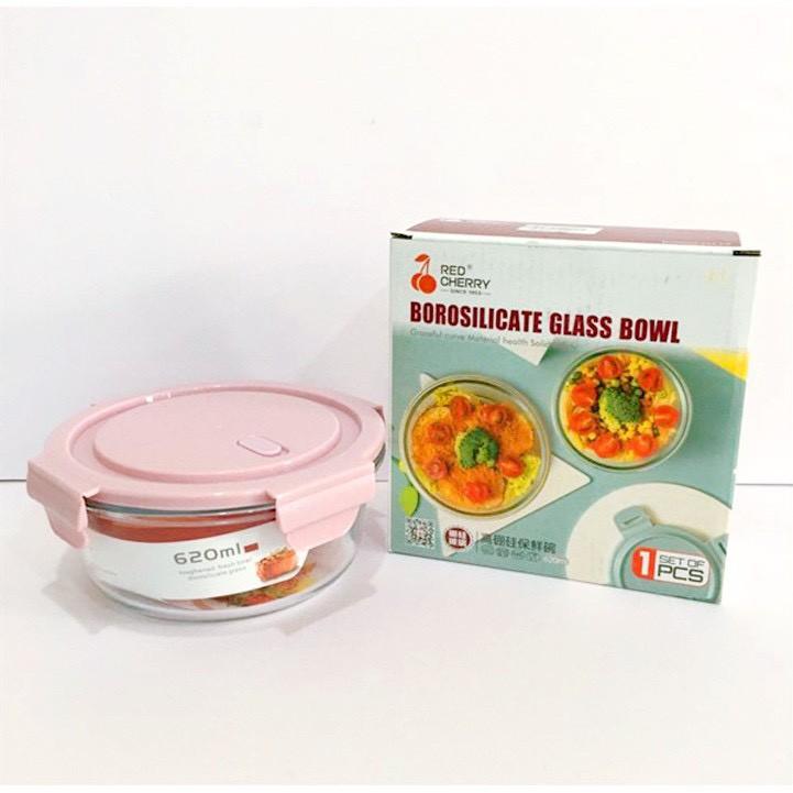 Hộp thủy tinh đựng cơm, thức ăn 1 ngăn - hình vuông, hình tròn